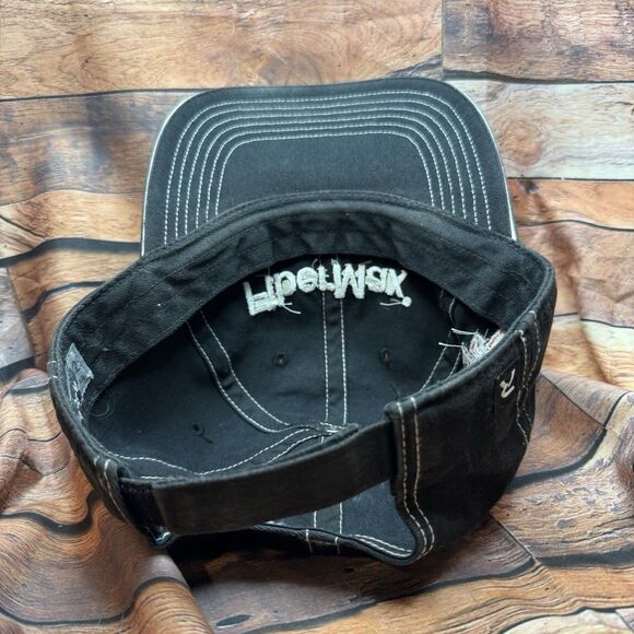 FiberMax Texas Tech Double T Black Adjustable Strap Back Baseball Cap Hat Farm - Picture 6 of 8